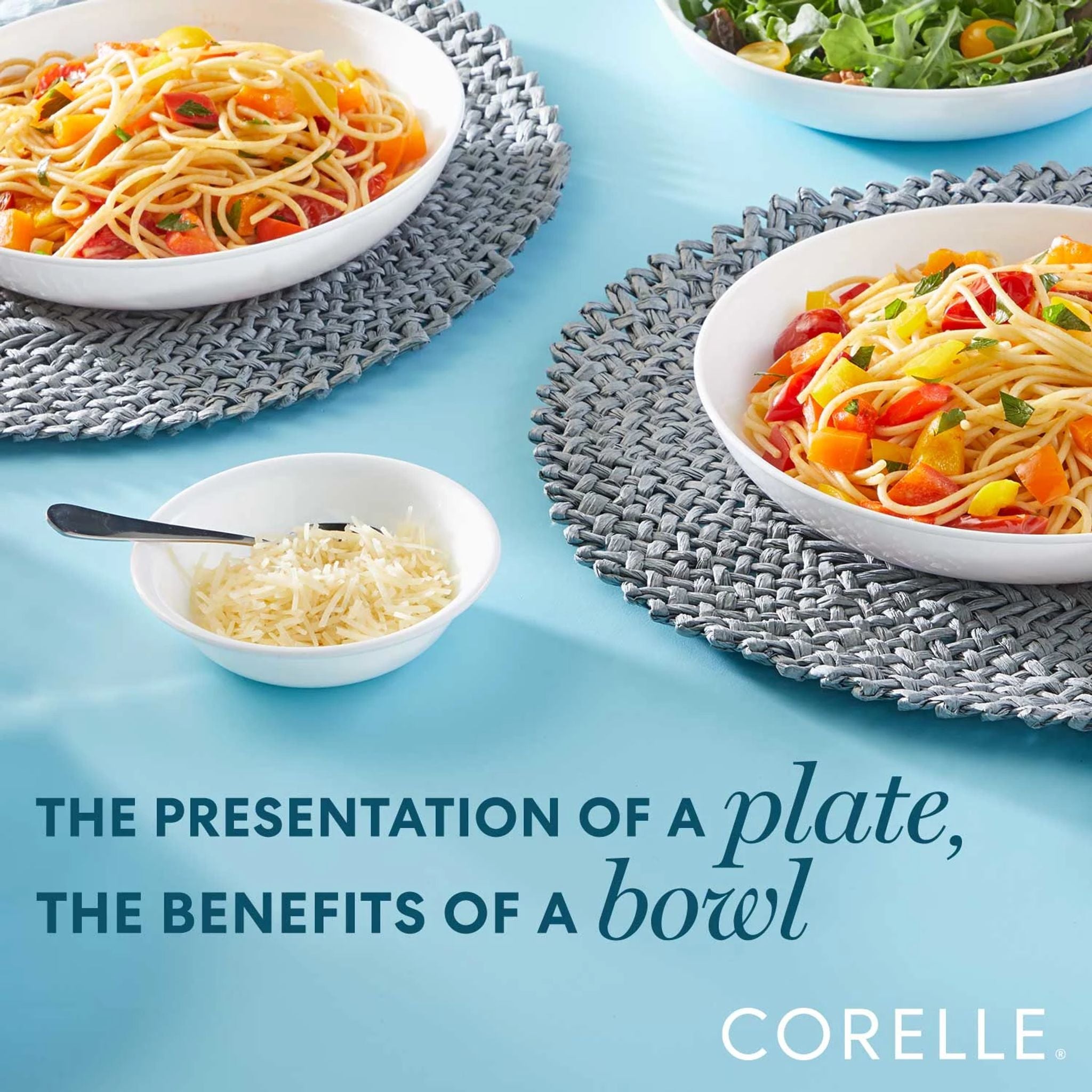 Corelle® Winter Frost White 30-ounce Versa Meal Bowls. 4-pack - Image 2