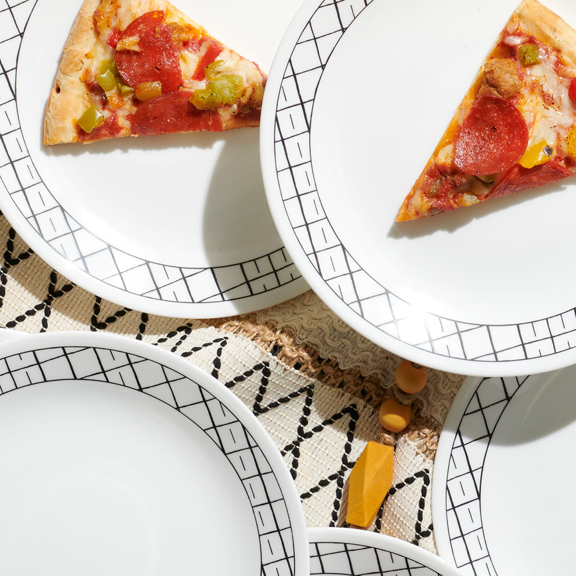 Corelle® Delicate Grid 8.5 Lunch Plate. 6-pack - Image 9