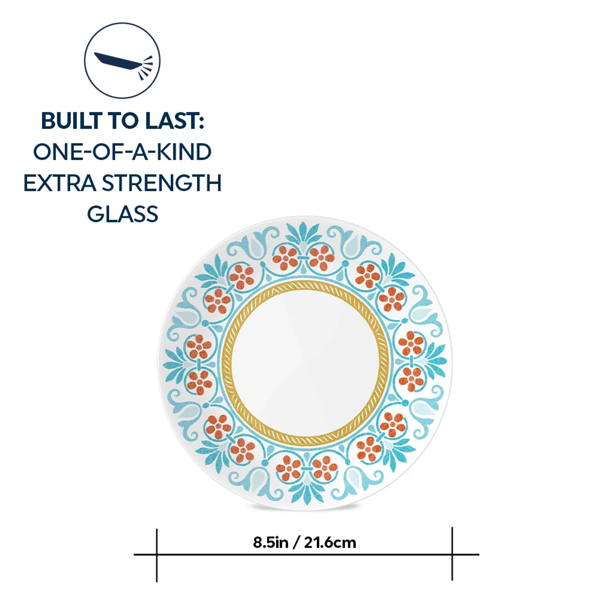 Corelle® Global Collection Terracotta Dreams 8.5 Salad Plate - Image 4