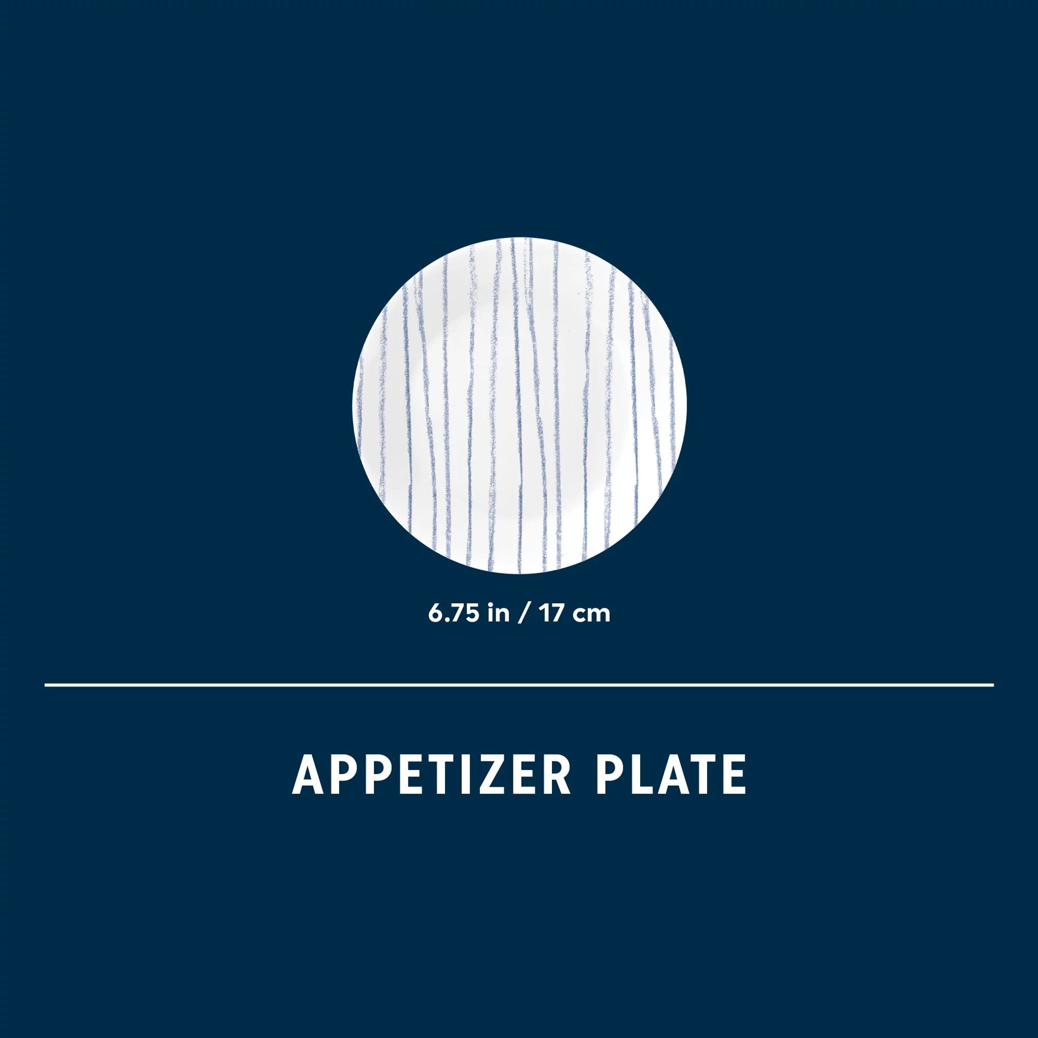 Corelle® Botanical Stripes 6.75 Appetizer Plate - Image 3