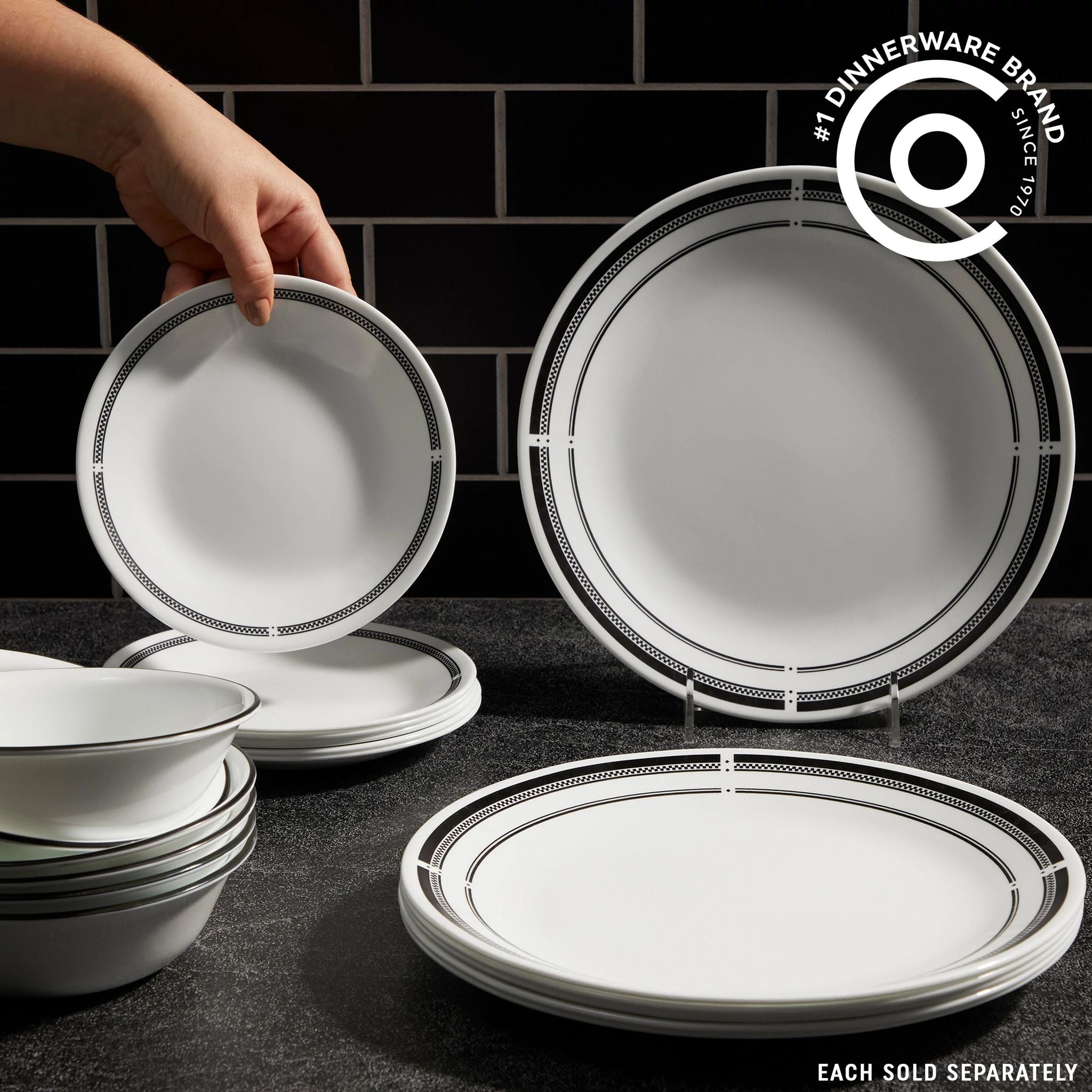 Corelle® Brasserie 6.75 Appetizer Plate. 6-pack - Image 3