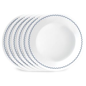 Corelle® Caspian Lace 8.5 Lunch Plate. 6 pack