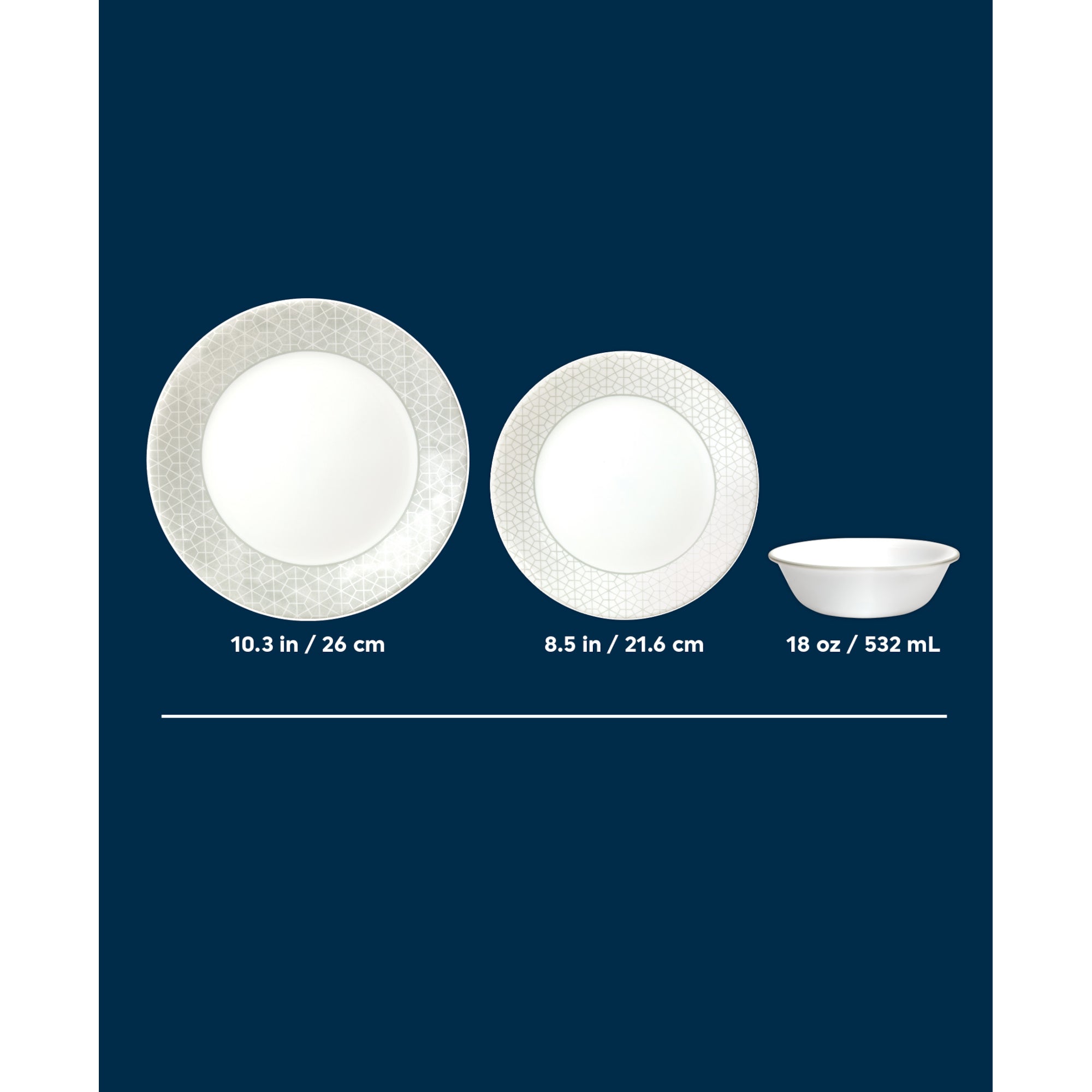 Corelle® Knox 12-piece Dinnerware Set. Service for 4 - Image 3